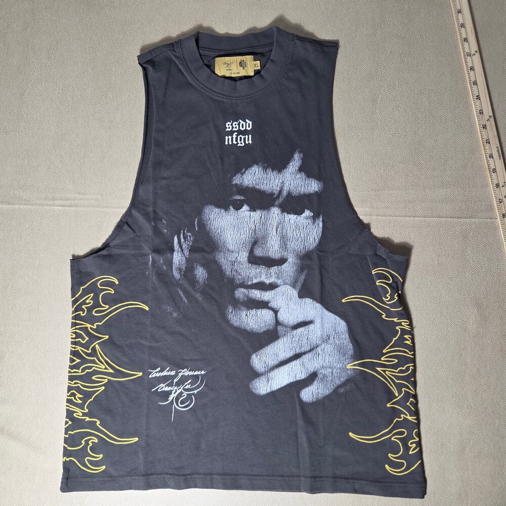 Darc Sport x Bruce Lee Muscle Tank XL Wolf Gray Limited Edition 37/1000 NWT